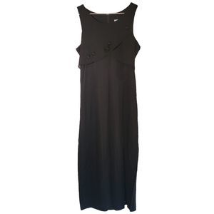 Just Choon Vintage Floral Maxi Dress Women's Size 9 Black